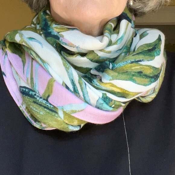 Vintage Tropical Print Scarf by INC International Concepts - Picture 4 of 7